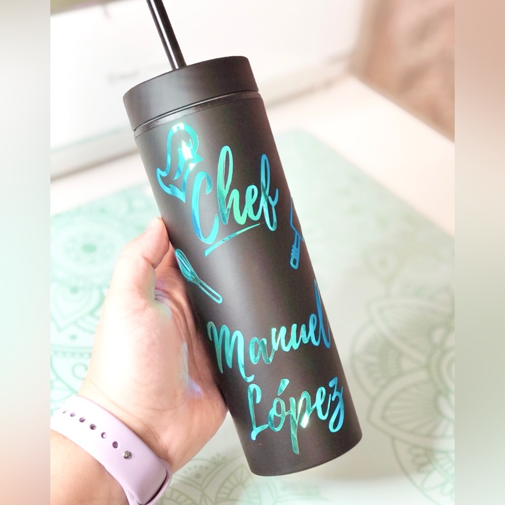 Skinny Tumbler Matte Chef